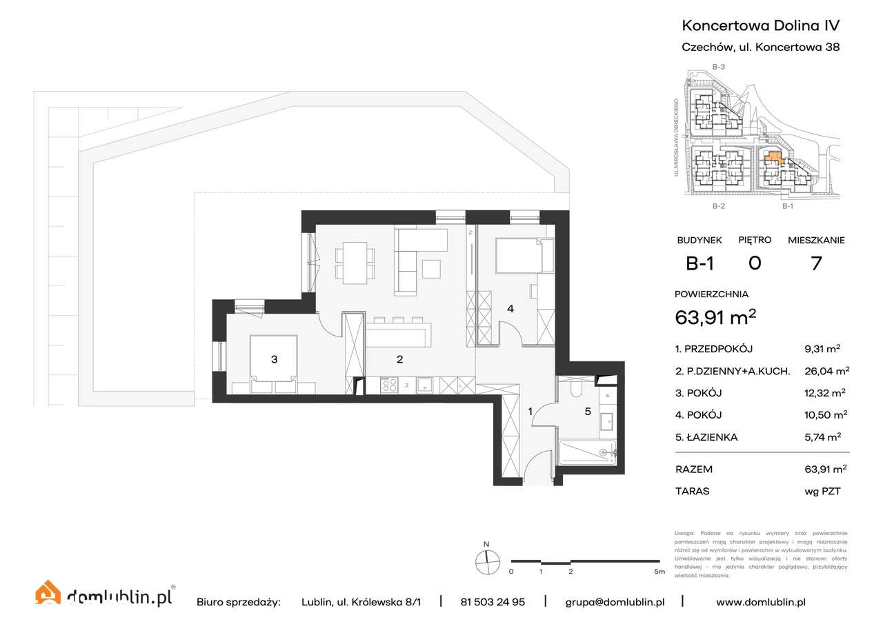Osiedle Koncertowa Dolina | mieszkanie 3-pok. | 7 - Pełny obrazek: 2/9