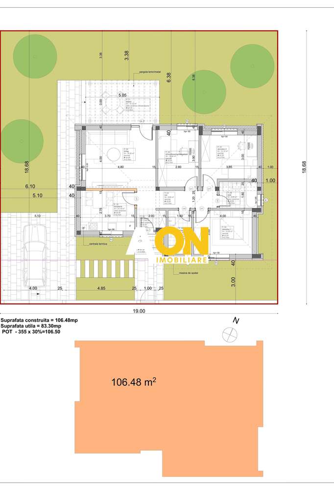 Casa 4 camere, 355 mp teren, gata de mutat, cartier Orizont - Imagine principală: 5/15