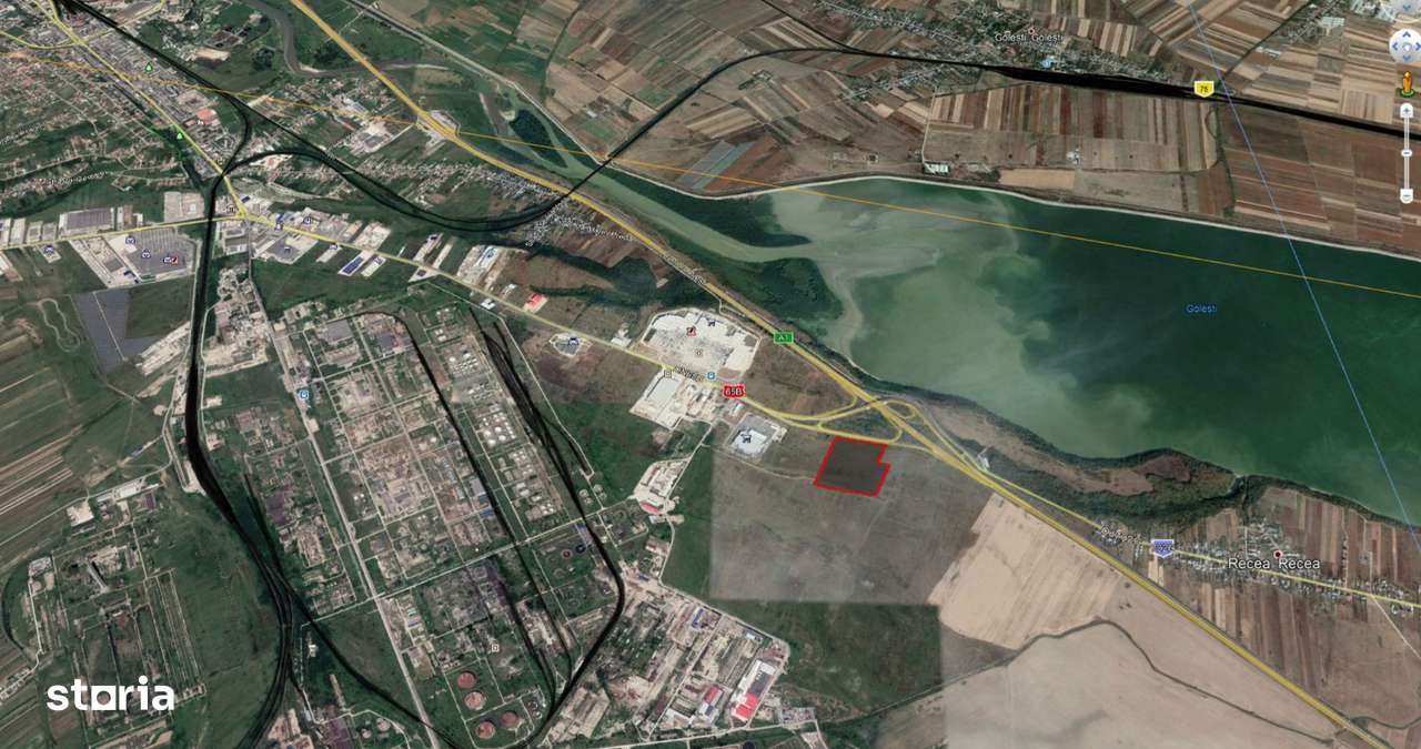 Vand 60 000 mp teren c-c, intravilan, langa Metro, Pitesti DN 65 b-12