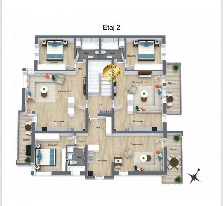 Apartament Premium 3 camere - Otopeni Odaile - Imagine principală: 5/6