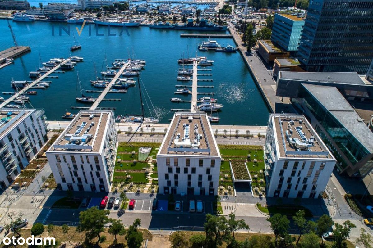 Apartament Yacht Park Gdynia z widokiem na morze