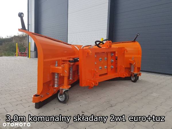 Pług SKŁADANY do śniegu komunalny śnieżny STRZAŁKA METAL TECHNIK 1,52m 1,82m 2,02m  2,1m 2,22m 2,6 3 - 21