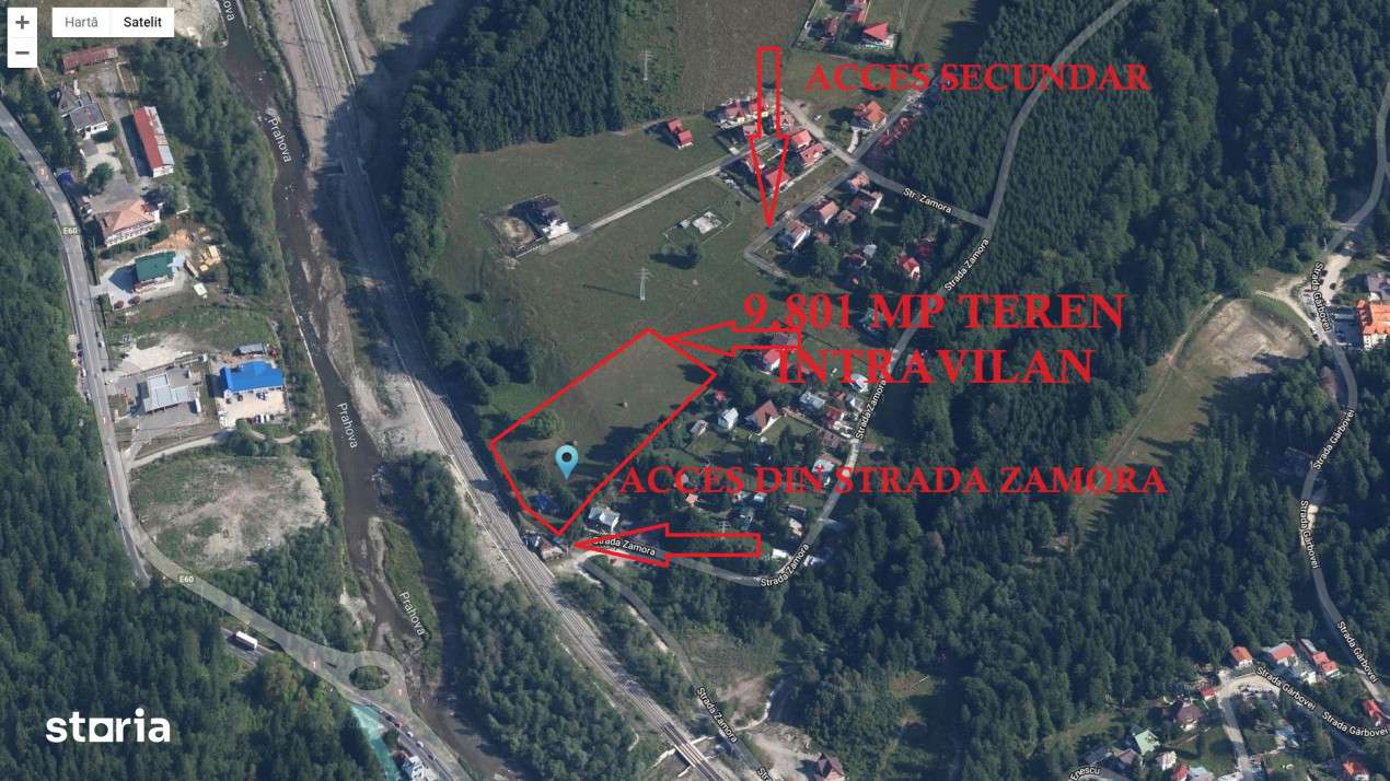 VANZARE TEREN INTRAVILAN SINAIA-CUMPATU Strada Zamora-9.801 mp-Comisio-12