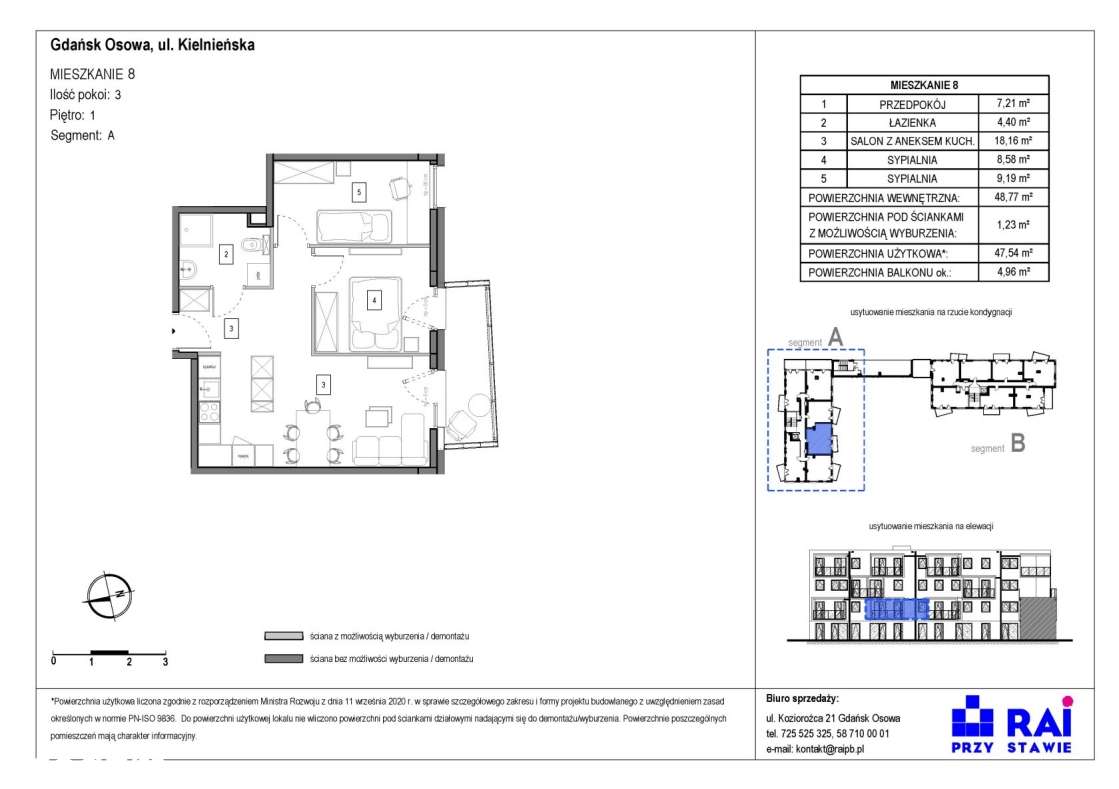 GdańskOsowa 3pok. budynek energooszczędny M8 - Pełny obrazek: 2/9