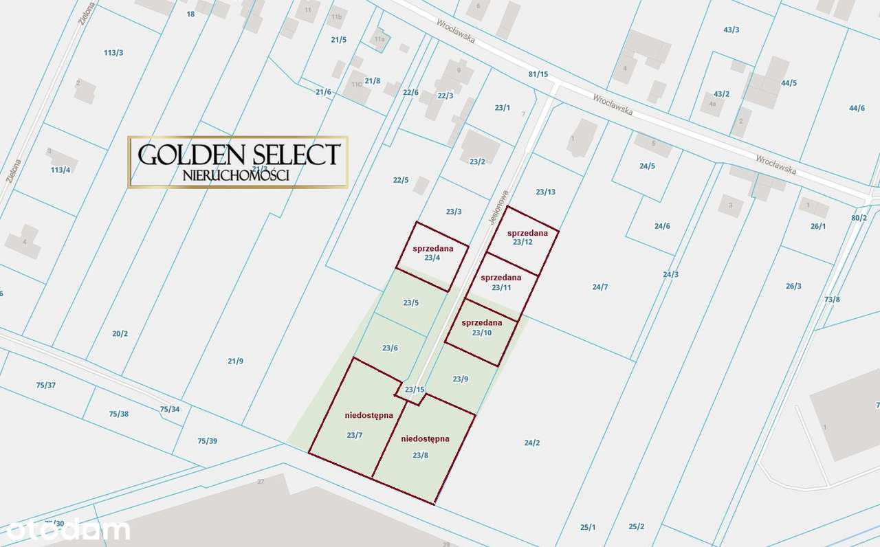 Nowa Wieś Wrocławska | 860 m2 | Działka budowlana | Media w drodze |-5