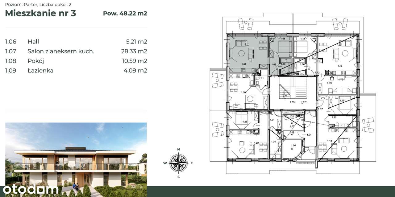Nowoczesne apartamenty w Przytoku - spokój i przestrzeń .-8