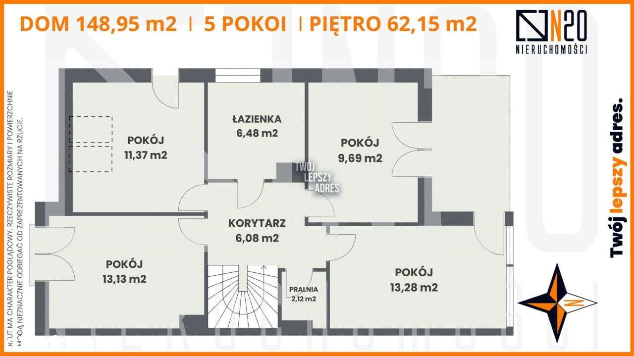 Nowoczesny Dom Z Dwustanowiskowym Garażem - Pełny obrazek: 5/20