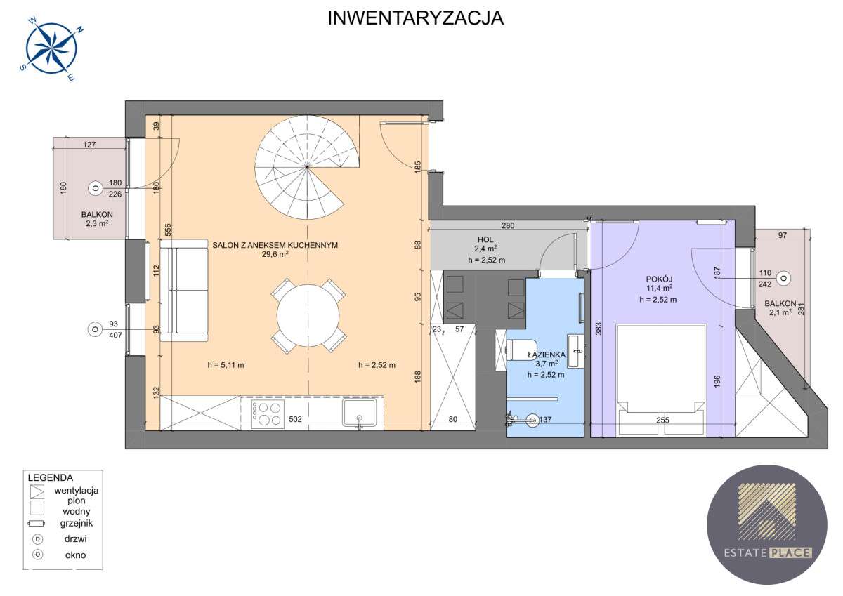Dwupoziomowy apartament Premium z antresolą 80 m2-18