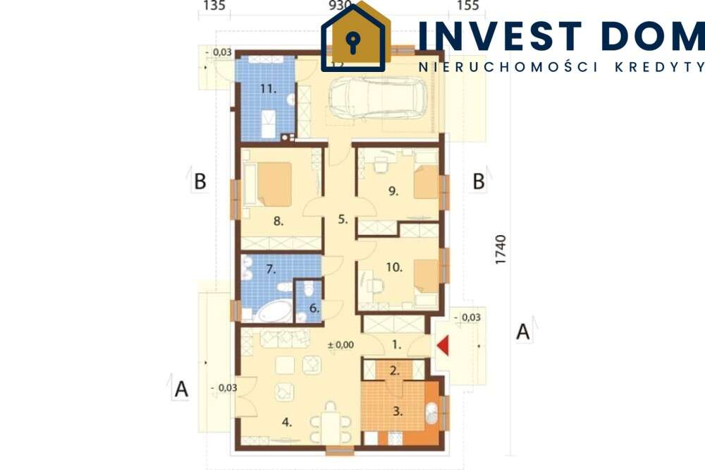 Działka 950m2 z fundamentami + projekt-5