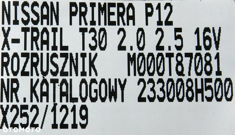 ROZRUSZNIK NISSAN X-TRAIL PRIMERA P12 M000T87081 - 6