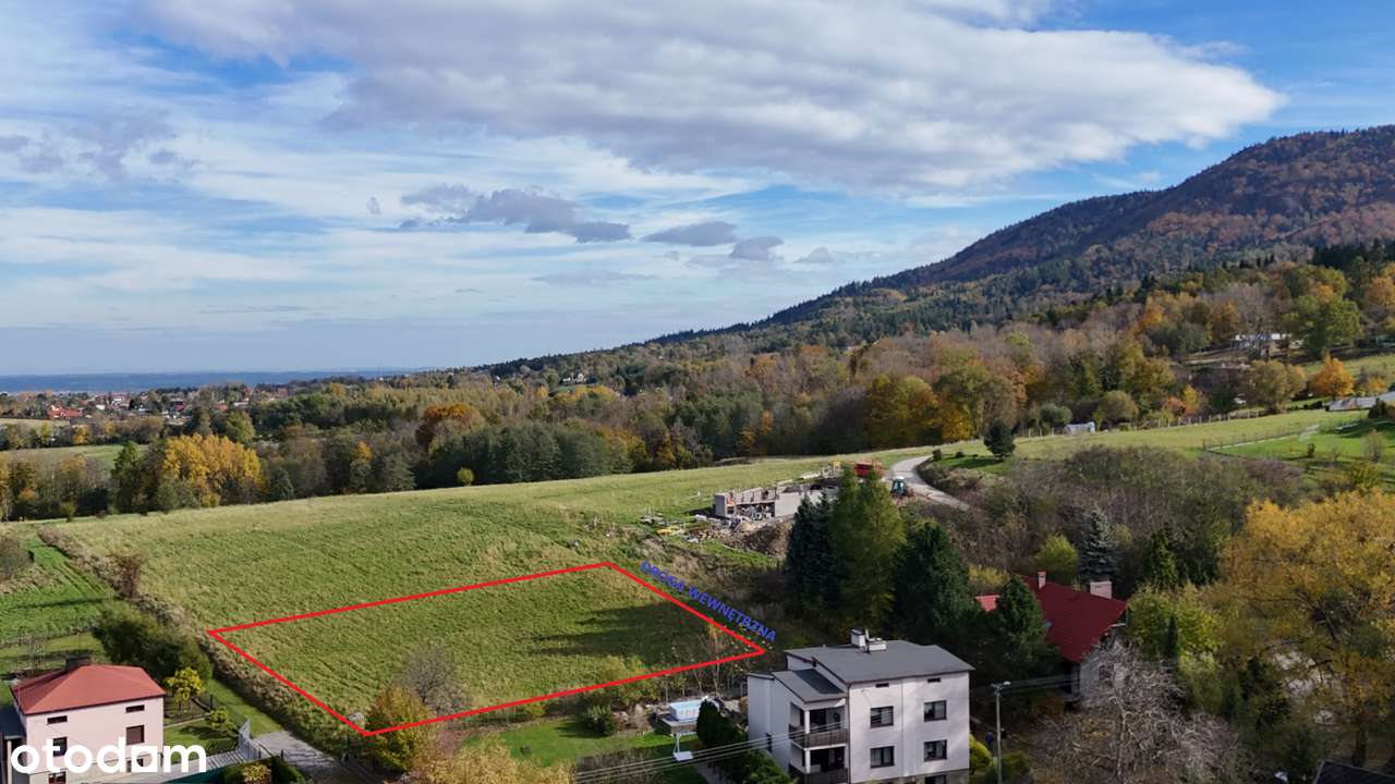 Widokowa działka budowlana, Kozy Małe, Chrobacza Łąka-2