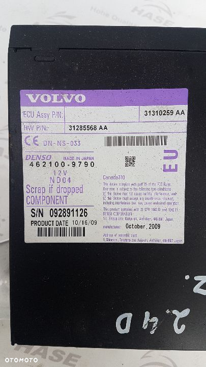 Volvo S80 2.4D Czytnik nawigacji DVD 31285568 - 2