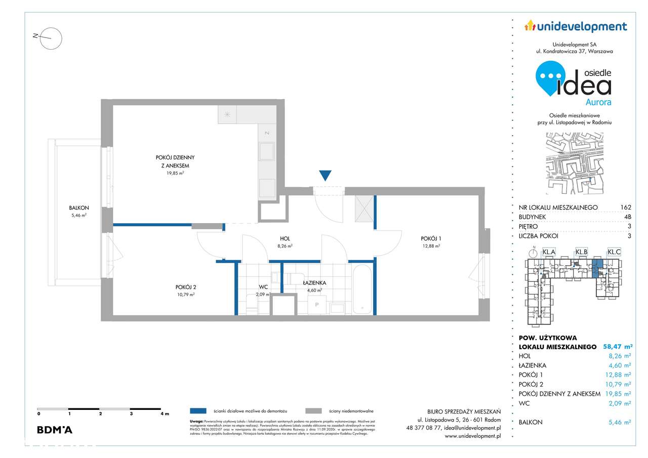 Osiedle Idea | mieszkanie 3-pok. | 4B/162 - Pełny obrazek: 2/7