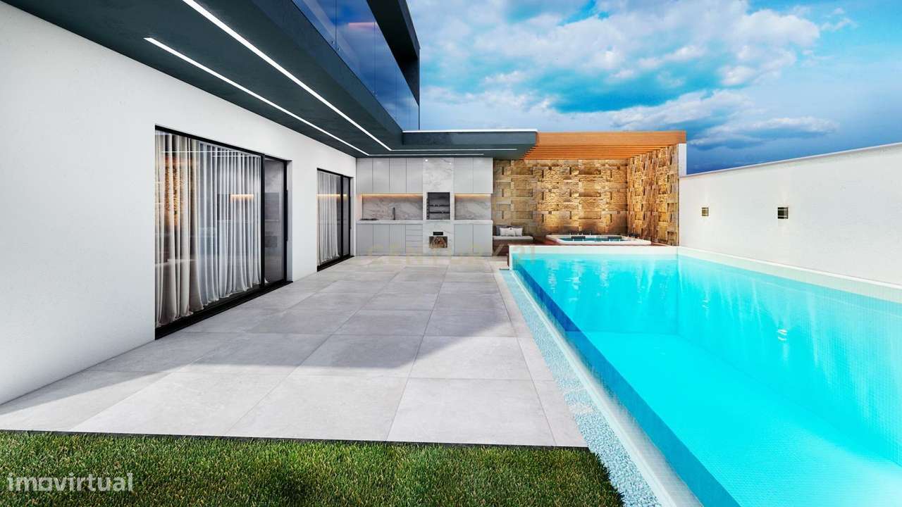 Moradia T3 Arquitetura Moderna Condomínio de Luxo Samora Correia - Grande imagem: 5/23