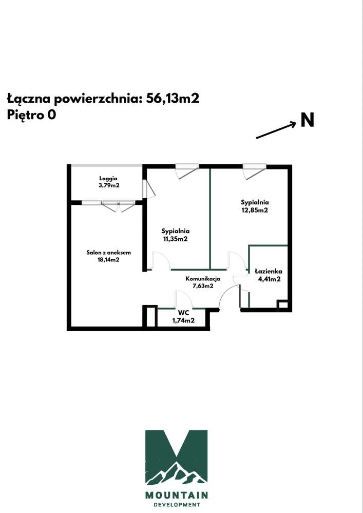 Bez Prowizji 3 pokoje/Nowe osiedle/Blisko do centrum/Dobra komunikacja-1