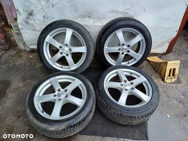 koła zimowe mercedes audi vw felgi 17 dezent tre17 7.5j et48 opony VREDESTEIN Wintrac Pro 205/50 r17 6mm - 2