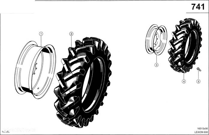 Claas Lexion 600 KOŁO TARCZOWE  0007843882 (Ogumienie) - 1