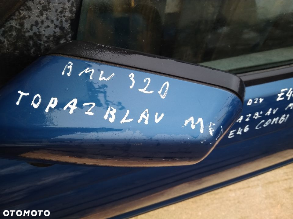 DRZWI BMW E46 PRZÓD LEWY TOPAZ BLAU METALIK - 6