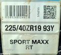 1x Dunlop SportMaxx RT 225/40R19 93Y L227A - 4