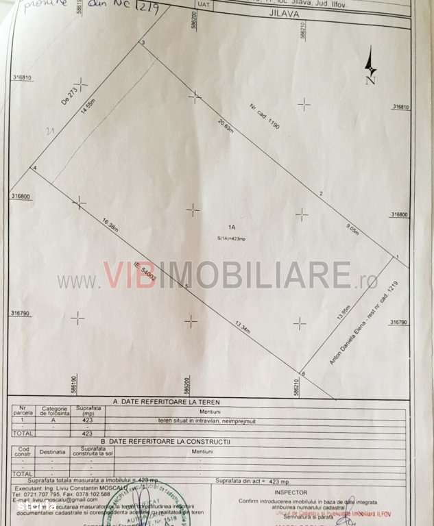 Jilava - Centura Bucuresti - teren intravilan 423 mp - Imagine principală: 3/3