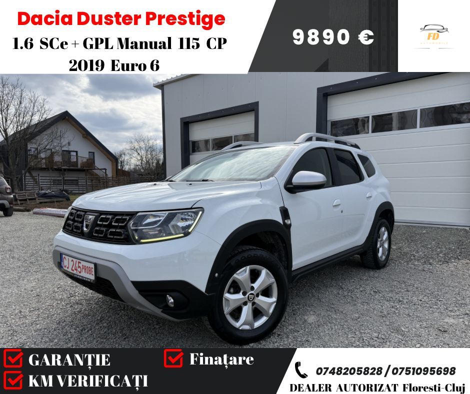 Dacia Duster II [2018 - Prezent] 1.6 SCe Prestige jante 16" 2019