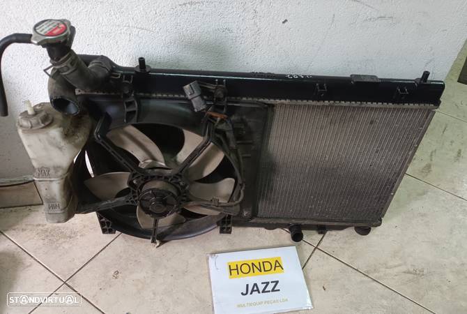 Radiador e ventilador Honda Jazz 2005 - 2