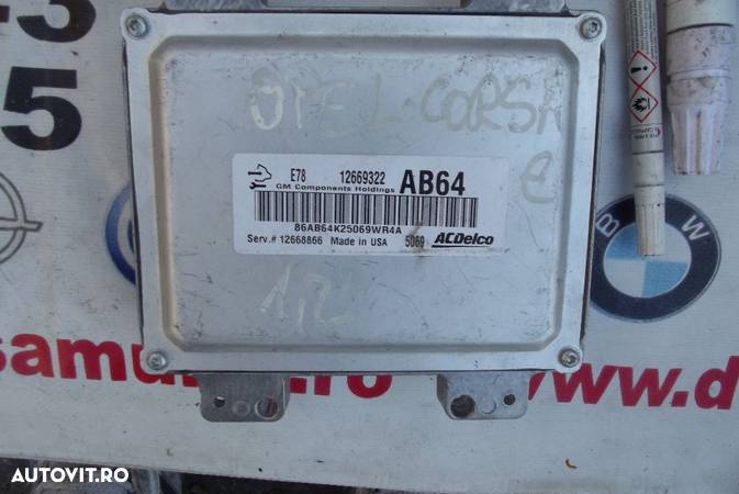 Calculator Motor Opel Corsa E motor 1.2 euro 5 ECU Corsa E dezmembrez - 1