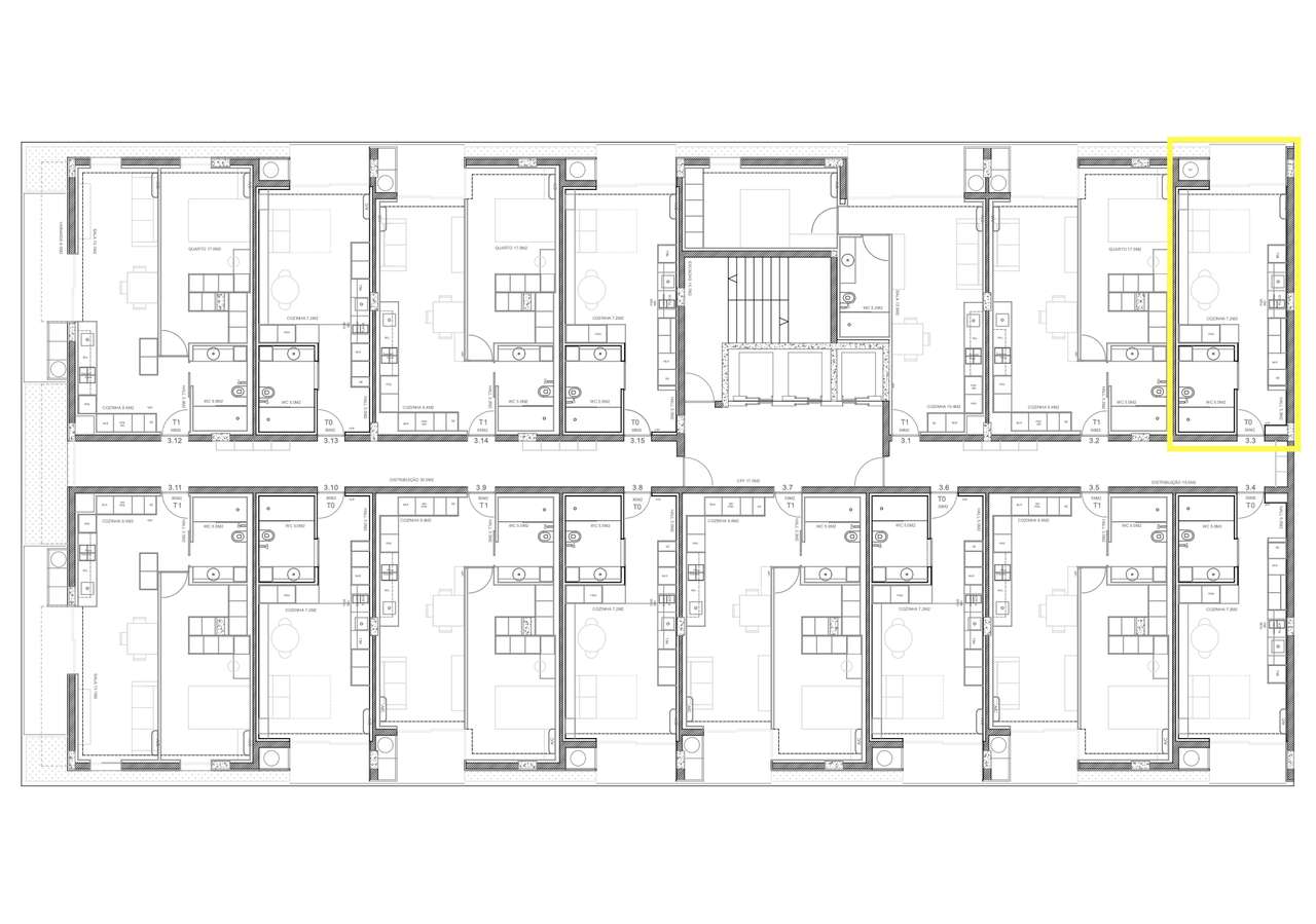 Apart. T0 c/piscina, ginásio e garagem na Rodovia em S. Victor, Braga-20