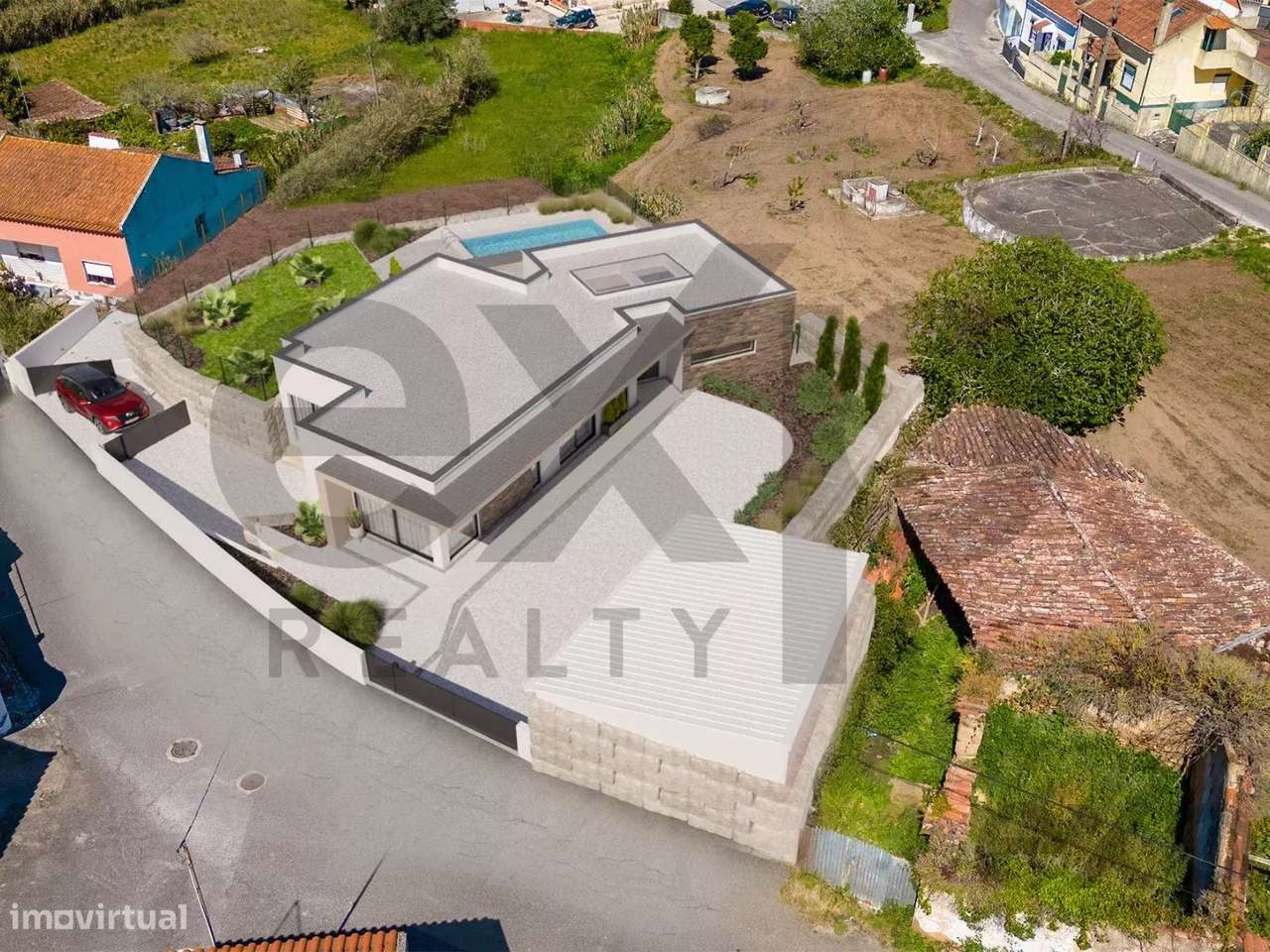 Fabulosa moradia com arquitetura moderna. T4 implantada num terreno de - Grande imagem: 5/28