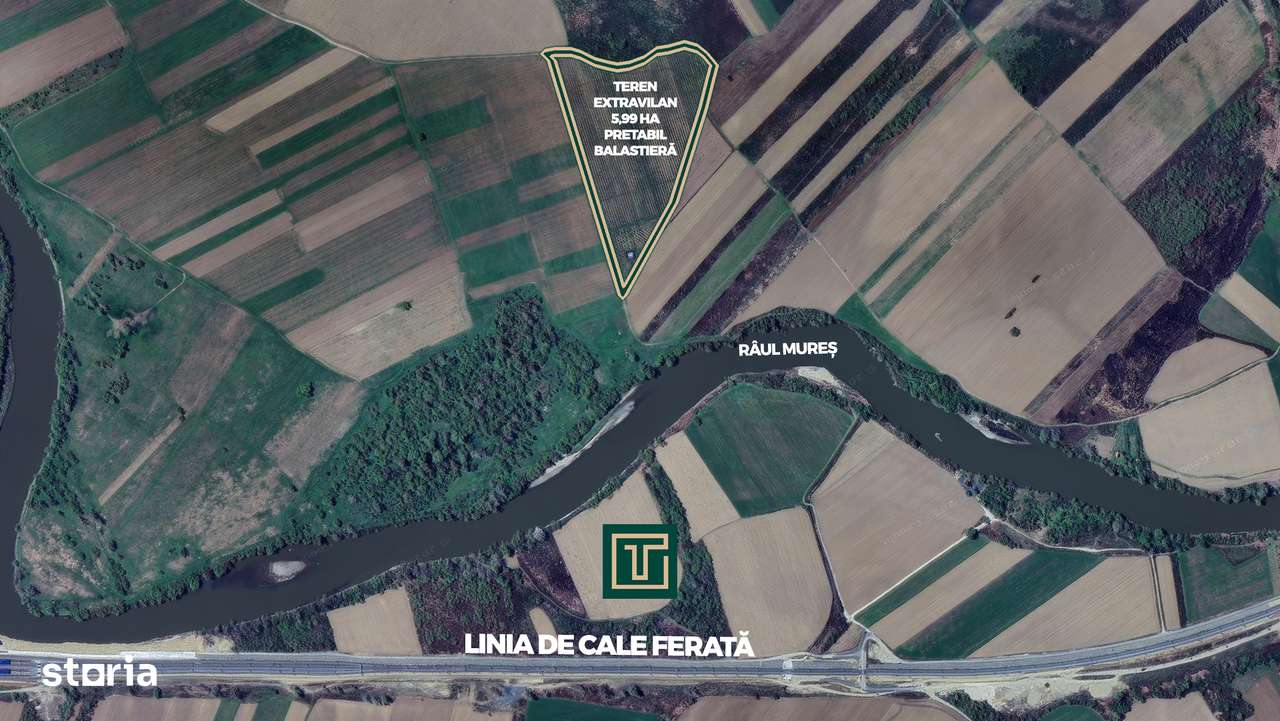 Teren extravilan de 5,99 ha, ideal pentru balastieră în Ususău-4