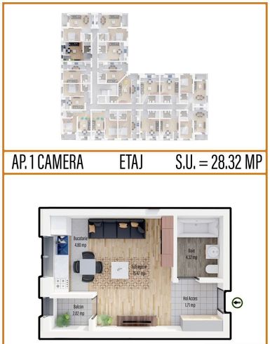 Garsoniera Noua - Fara Comision - Militari Residence - Zona Excelenta