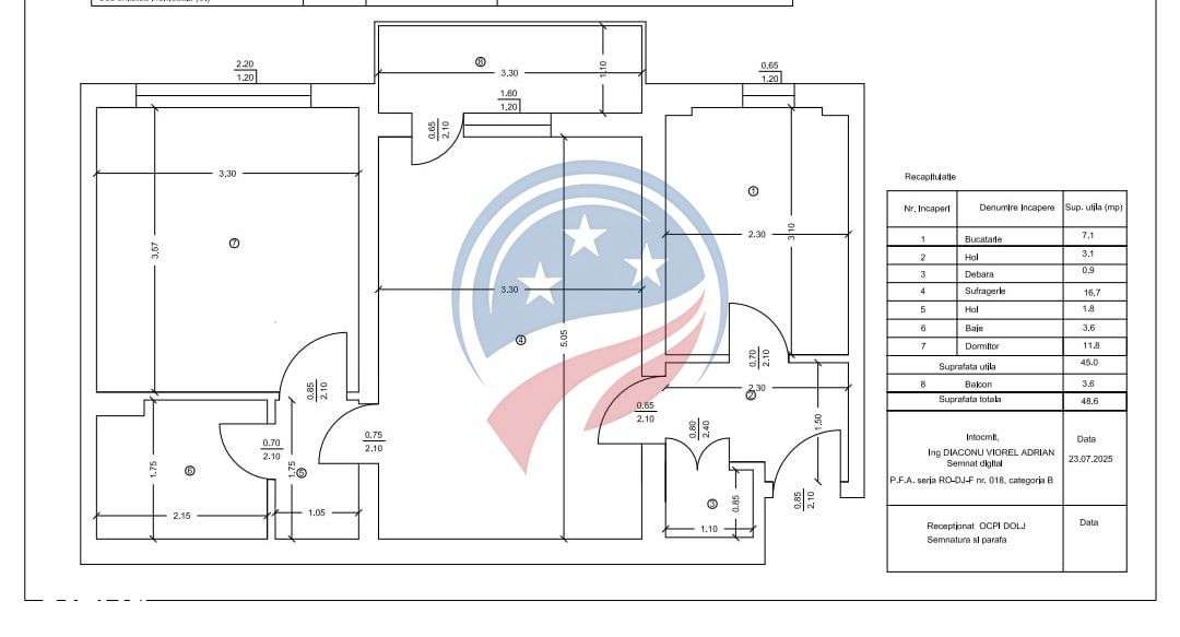Apartament cu 2 camere(etaj 1) de vanzare in Brazda lui Novac Craiova - Imagine principală: 3/3