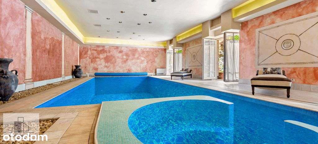 Parterowa Rezydencja Z Basenem, duża działka, styl-12