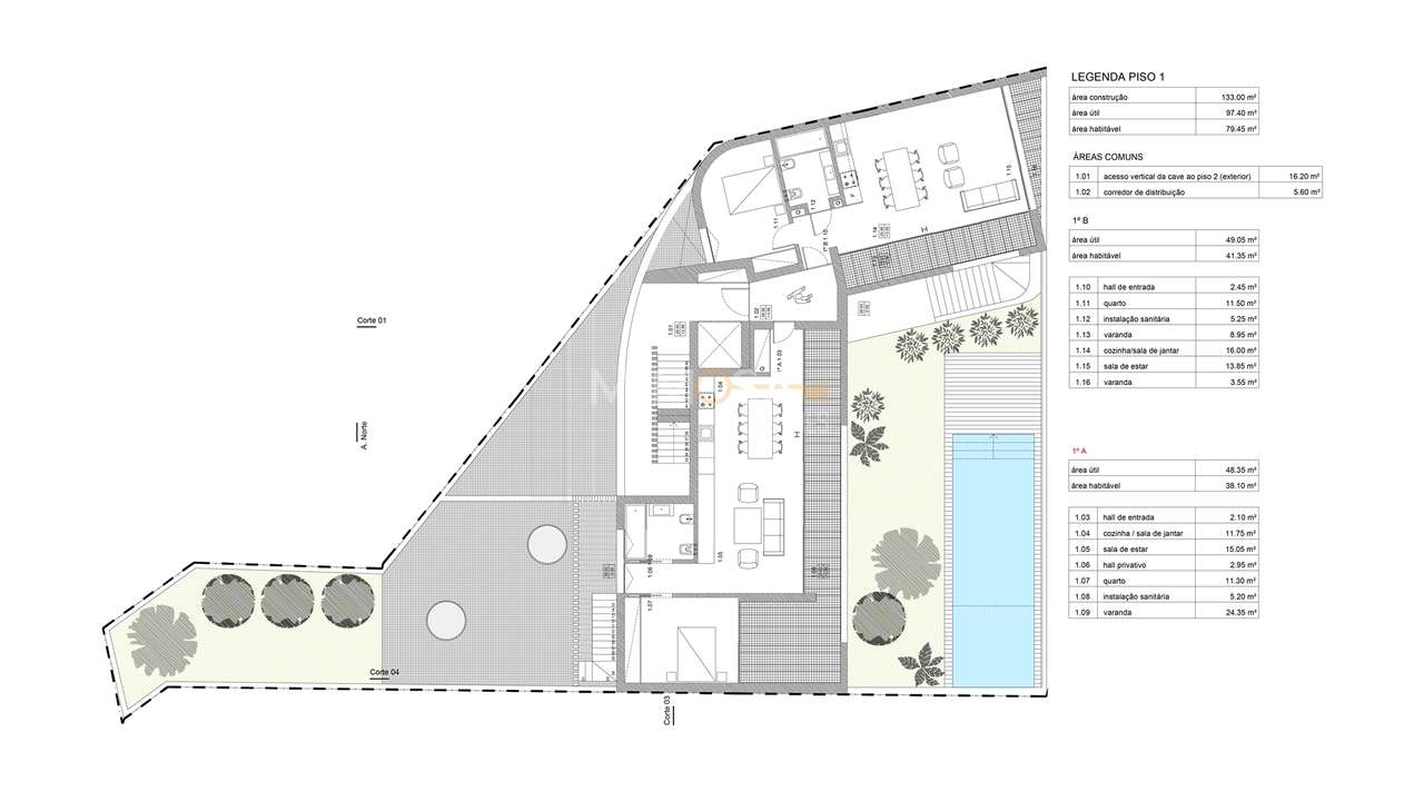Edifício de 6 T1 com Piscina na Praia da Luz - Grande imagem: 5/9