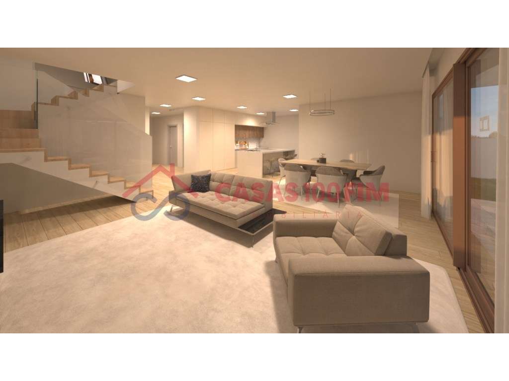 Moradias V3+1 de arquitetura moderna em construção na Jardoeira, Ba...-9