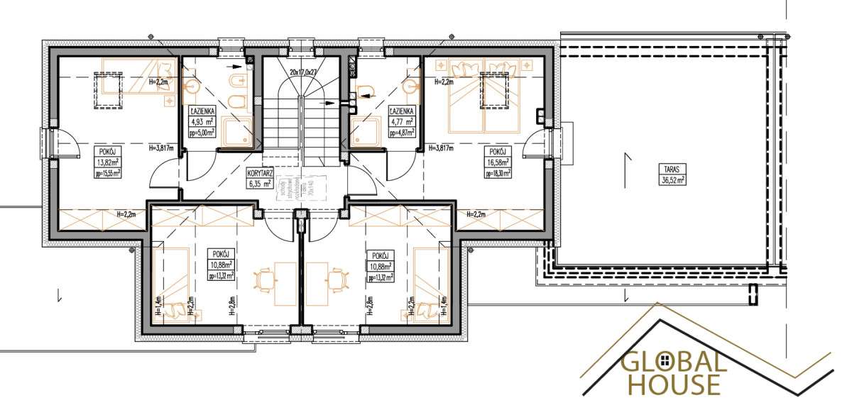 183m , 5 pokoi, 517 działka, Żółwin - Pełny obrazek: 5/7
