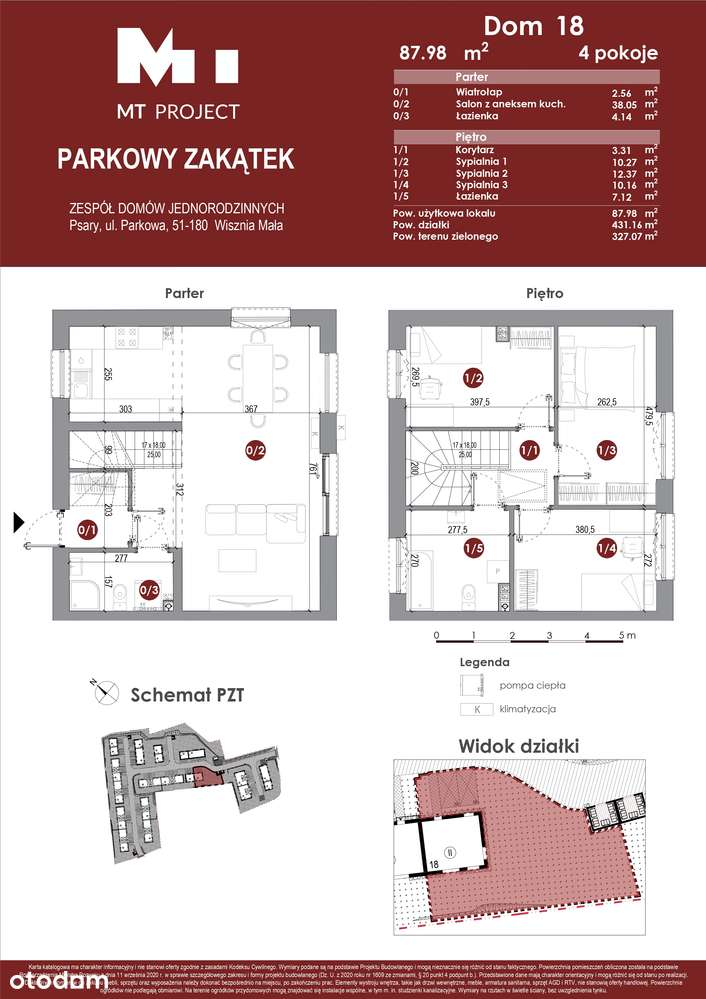DOM 88 m2 z ogrodem ponad 300m2  - Salon 38 m2 PSARY- tuż przy parku - Pełny obrazek: 3/14