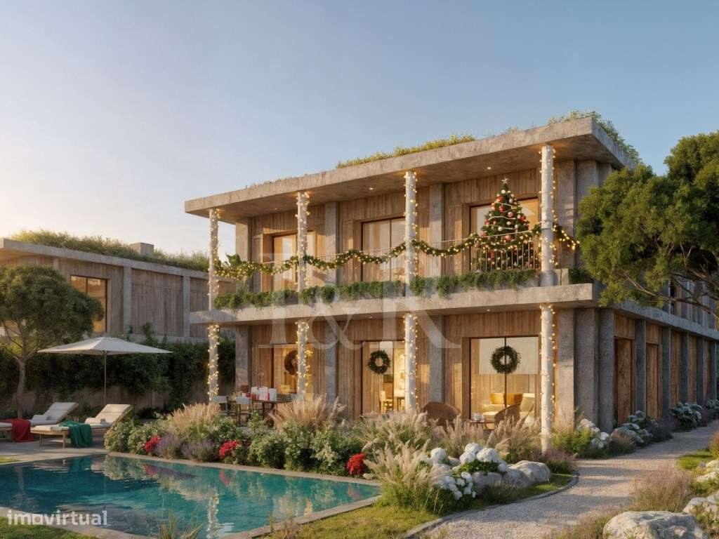 Villa T4 com piscina privativa e jardim, Capuchos, Caparica - Grande imagem: 2/32