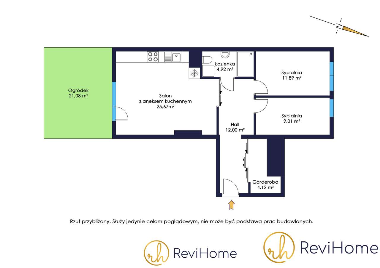 Mieszkanie 3-pokojowe 68m2 + ogródek + miejsce postojowe-15