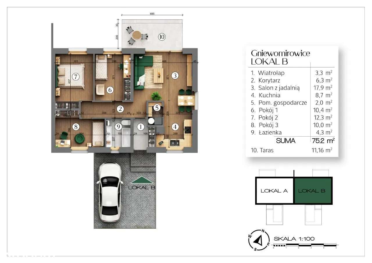 Dom w Gniewomirowicach ! 4 pokoje - 3 ETAP INWESTYCJI !-7