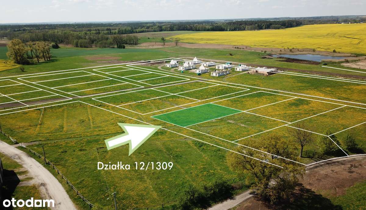 Działka 1010 m², media, MPZP, lasy, blisko PKP - Pełny obrazek: 1/15