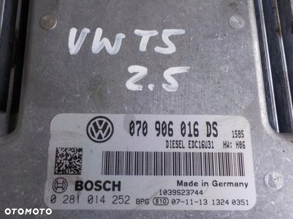 VW T5 KOMPUTER STEROWNIK 070906016DS - 3