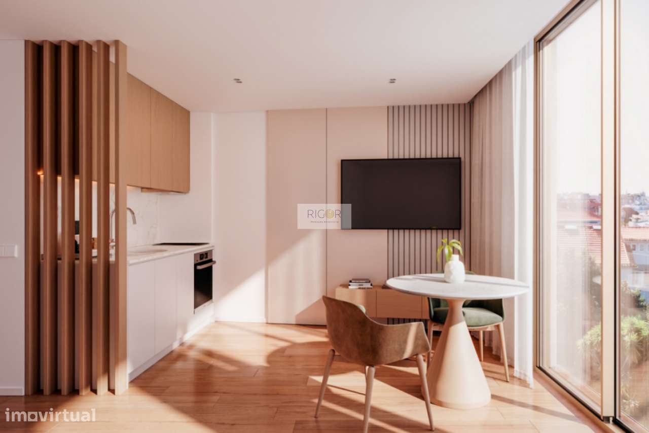 Apartamento T0 com terraço no centro de Matosinhos. - Grande imagem: 2/12