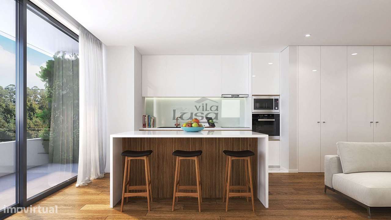 Apartamento T2 com terraço  no Edifício Santiago Leça da Palmeira - Grande imagem: 4/8