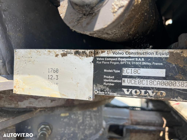 Volvo EC18C Excavator pe Senile - 6