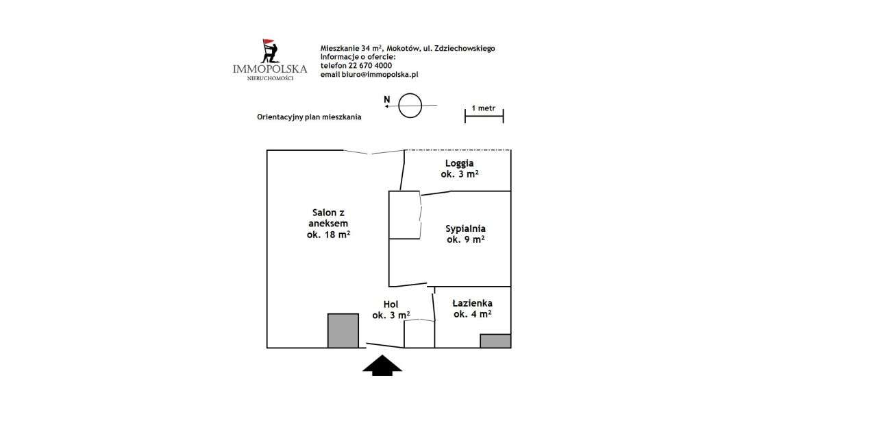 Zdziechowskiego, 2 pok. w apartamentowcu-1