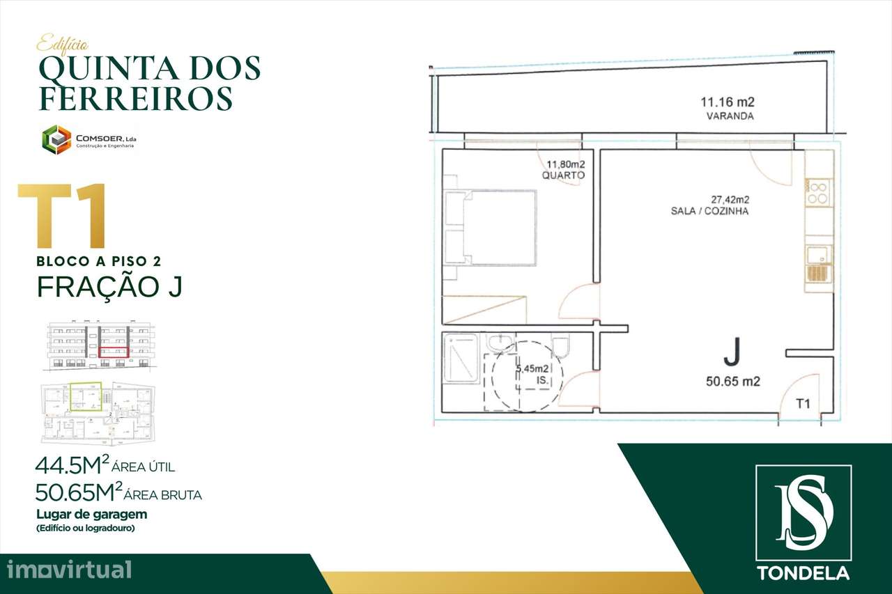 Apartamento T1 Venda em Tondela e Nandufe,Tondela-0