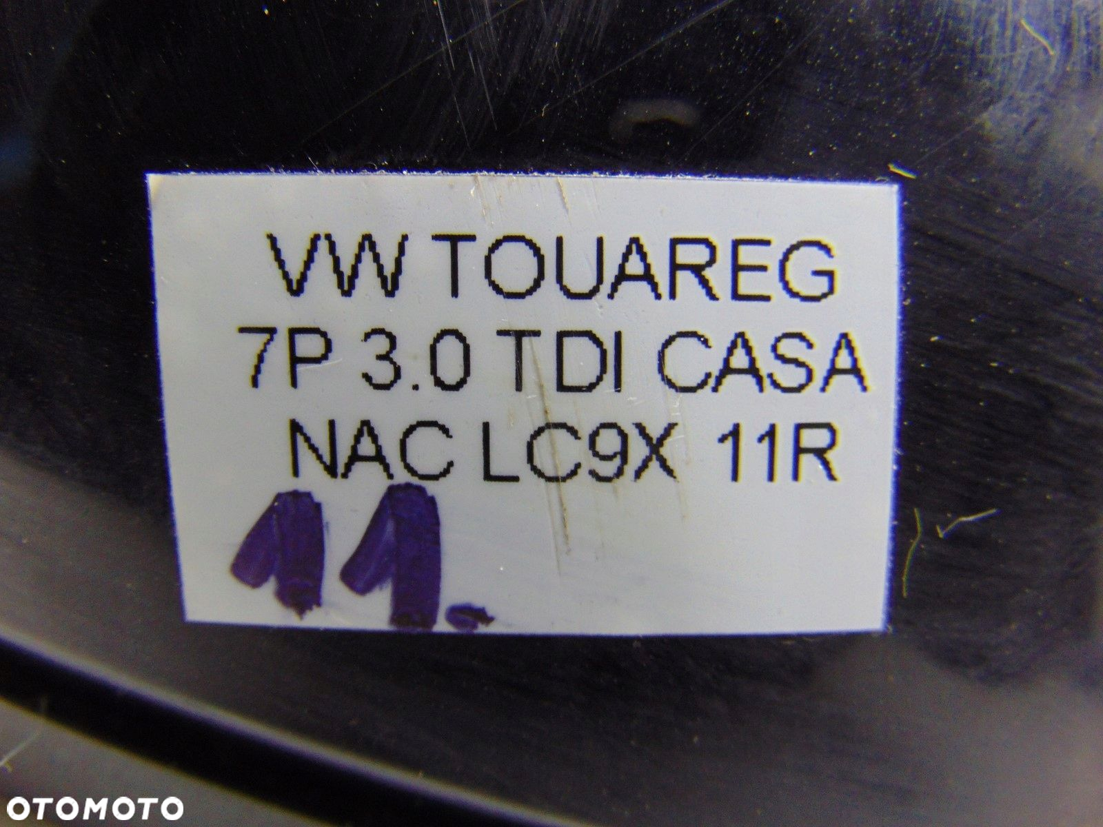 LUSTERKO ZEWNĘTRZNE PRAWE VW TOUAREG 7P 11 PIN LC9X UK - 6