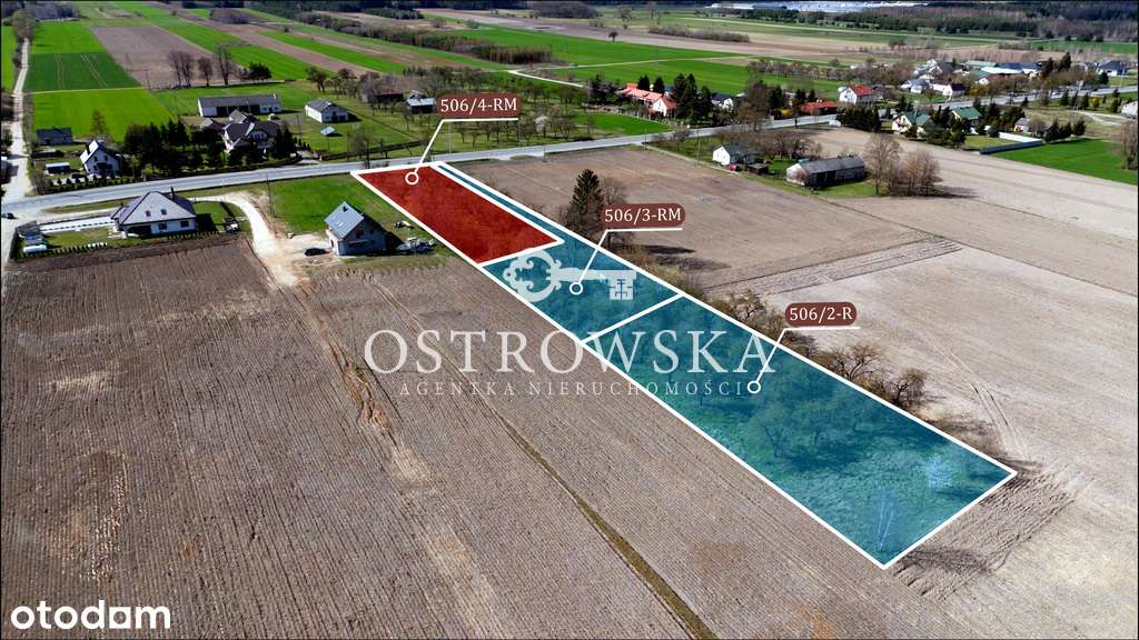 Trzy działki rolno-budowlane - Zjazd z trasy-1