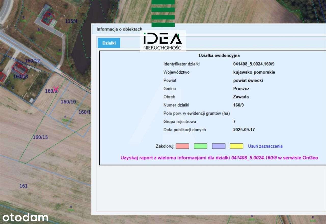 Działki z Wz, Zawada gm. Pruszcz. Asfalt. - Pełny obrazek: 4/4